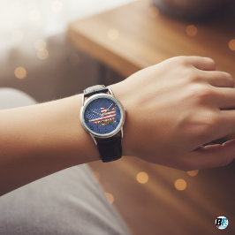 Vintage Flagga Turmp 2025 -A Timless Tribute Armbandsur