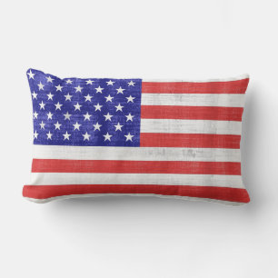Vintage Flagga United Stater Pillow Lumbarkudde