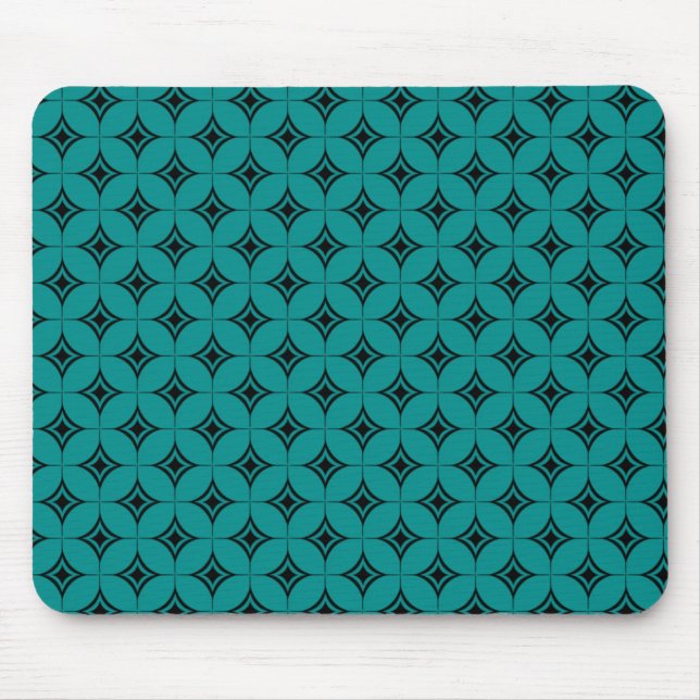 Vintage Flair Mousepad, Teal Musmatta (Framsidan)