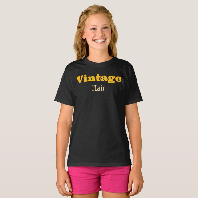 Vintage Flair T-Shirt (Hel framsida)
