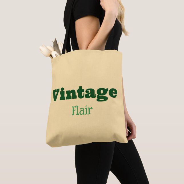 Vintage Flair Tote Tygkasse (Närbild)