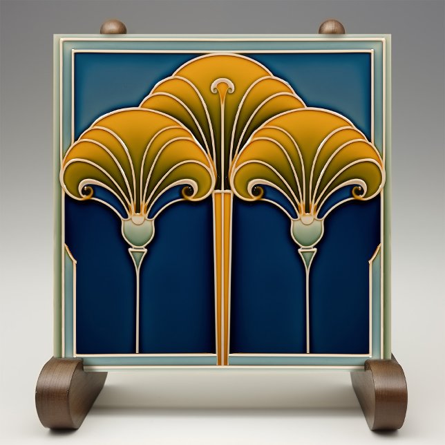 Vintage Fläkt Motif Ceramic Tile Kakelplatta (Skapare uppladdad)