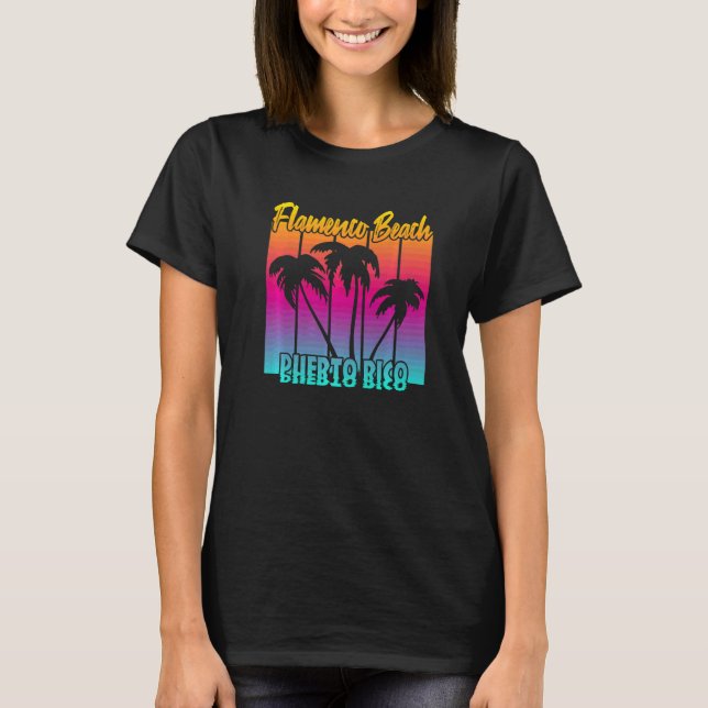 Vintage Flamenco Strand   T Shirt (Framsida)