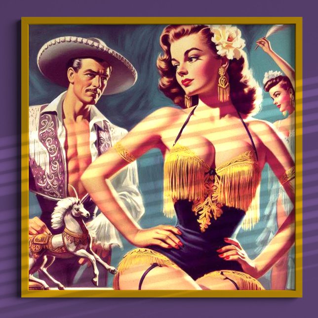 Vintage Flamenco Woman Poster (Skapare uppladdad)