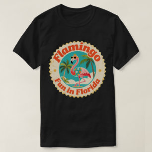 Vintage Flamingo Kul i Florida Strand T Shirt
