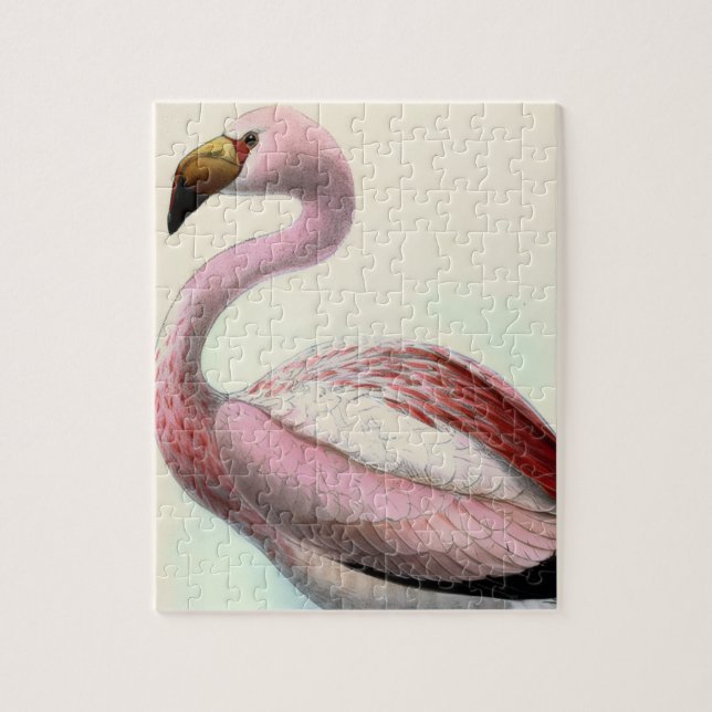Vintage Flamingo Pussel (Vertikal)