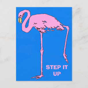 Vintage Flamingo, redigera text vykort