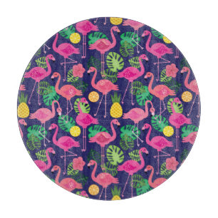 Vintage flamingos, sommaren inslag mönster