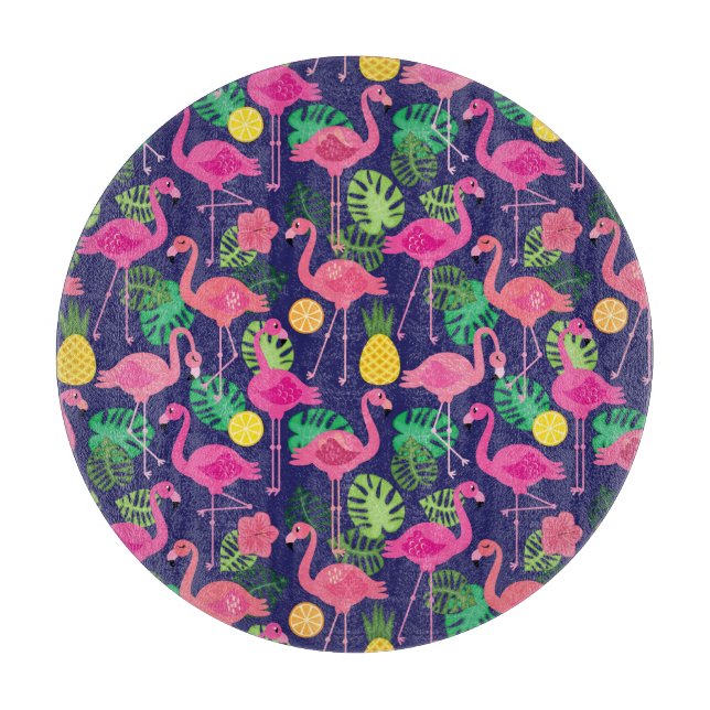Vintage flamingos, sommaren inslag mönster (Framsidan)