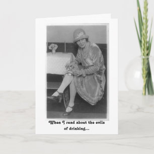 Vintage Flapper - Dricksvanor. Kort