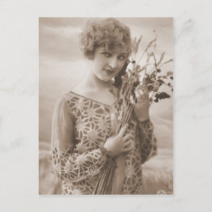 Vintage Flapper-fotografi (150) Vykort