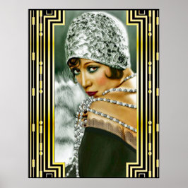 Vintage Flapper Poster