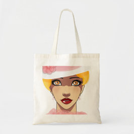 Vintage Flapper Woman Tygkasse