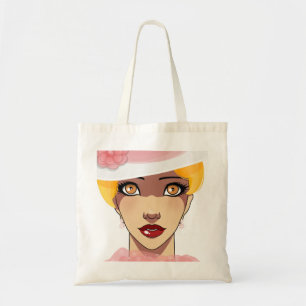 Vintage Flapper Woman Tygkasse