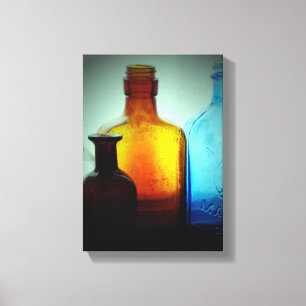 Vintage Flaska still Life Canvastryck