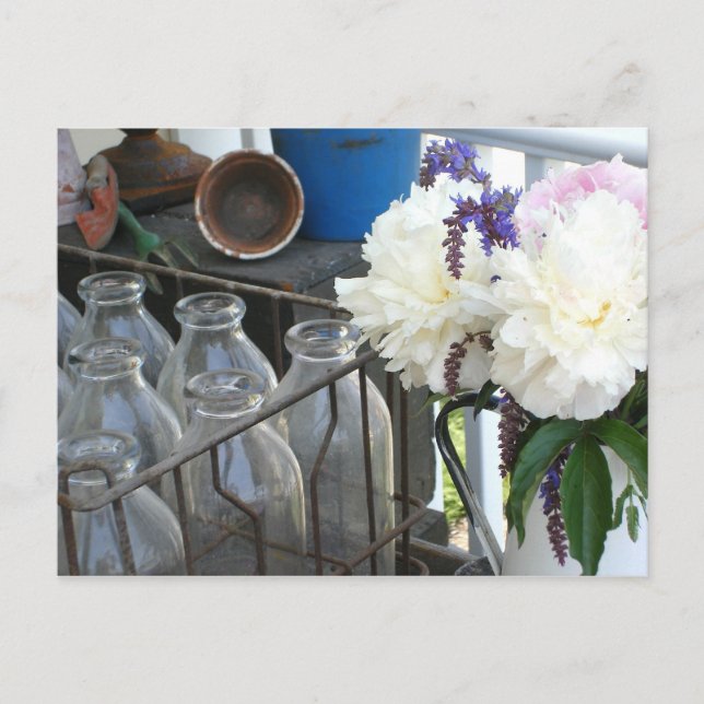 Vintage Flaskor - Tankar på ditt vykort (Framsida)