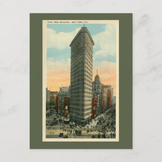 Vintage Flatiron Byggnad New York City Vykort