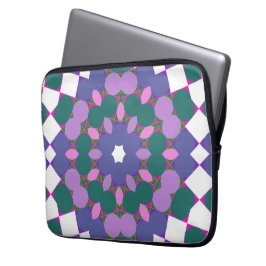 Vintage flerfärgad mönster laptop fodral