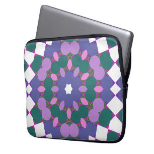 Vintage flerfärgsmönster laptop fodral