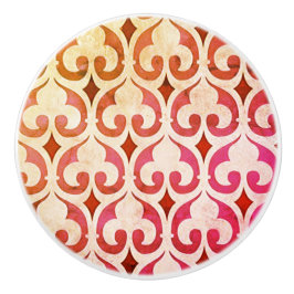 Vintage Fleur de Lis Mönster FurnMöbler Knob Knopp