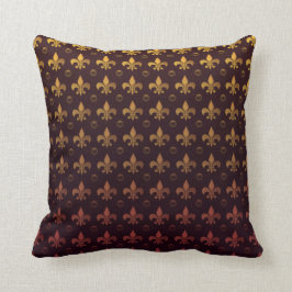Vintage Fleur de Lis Mönstra Kudde