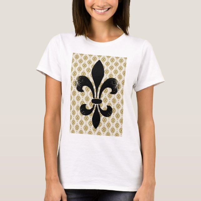 Vintage Fleur de lis Tröja (Framsida)