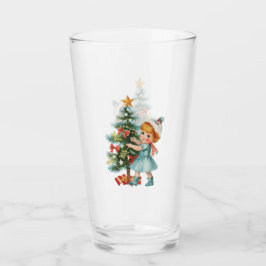 Vintage flicka glaskopp