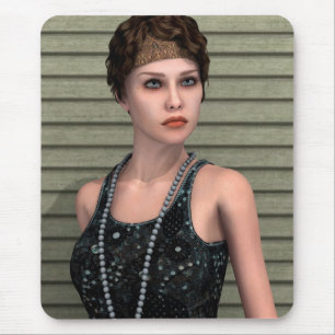 Vintage flicka musmatta