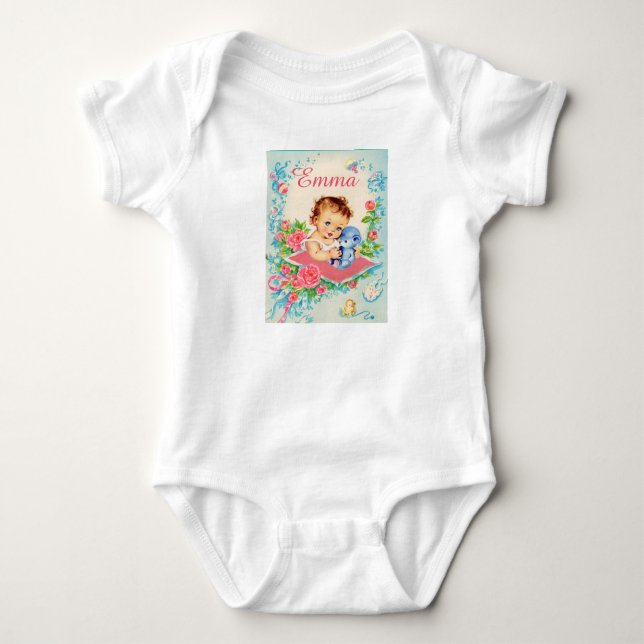 Vintage Flicka One Biet T-shirt (Framsida)