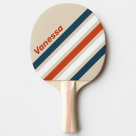 Vintage Flight Deck Sned Randning med Namn Pingisracket
