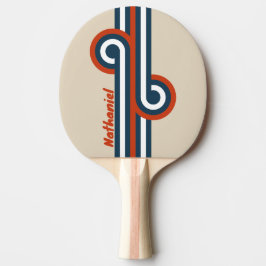 Vintage Flight Deck Stripe Loop med namn Pingisracket