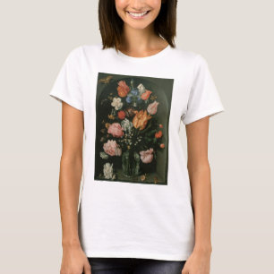 Vintage Floral Barock, Vas med blommor i en nisch Tee