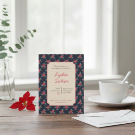 Vintage Floral Birthday Party Invitation  Inbjudningar