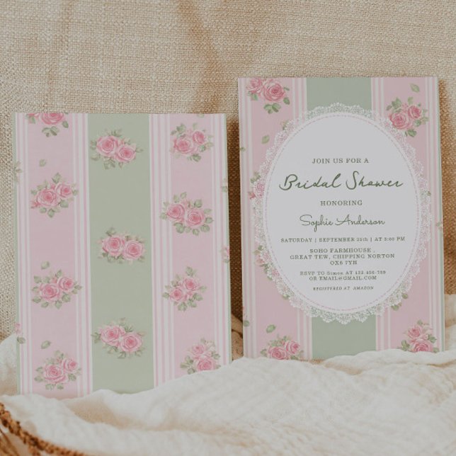 Vintage Floral Bridal Shower Invitation  Inbjudningar (Skapare uppladdad)