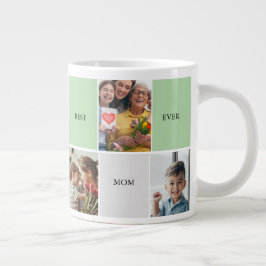 Vintage Floral Collage Photo Mother's Day Jumbo Mugg