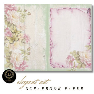 Vintage Floral Ephemera #3 Scrapbookpapper