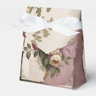 Vintage Floral - Favor Box Presentaskar