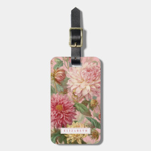 Vintage Floral Luggage Taggs Bagagebricka
