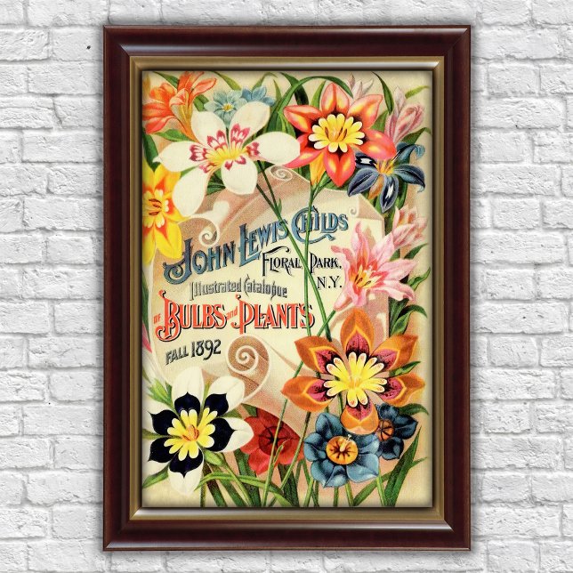 Vintage Floral Park Bulbs Plants Advertising Poster (Skapare uppladdad)