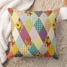 vintage floral patchwork quilt