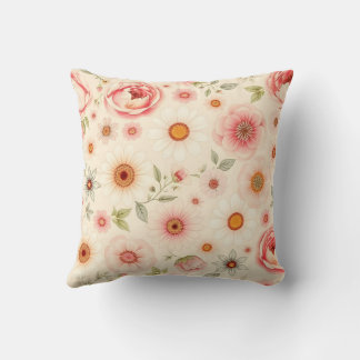 Vintage Floral Pattern Kudde