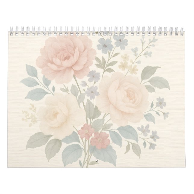 Vintage Floral Wall Calendar 2026 Kalender (Omslag)