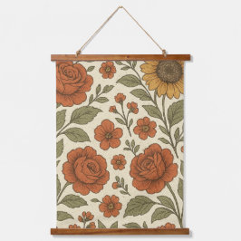 Vintage Floral Wall Hanging 