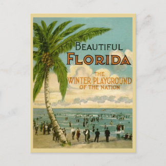 Vintage Florida Beachgoers 1922 Vykort