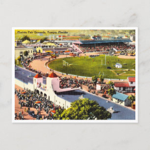 Vintage Florida Fair Grounds, Tampa, Florida Vykort