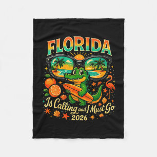 Vintage florida gator surfing retro strand 2026 to fleecefilt