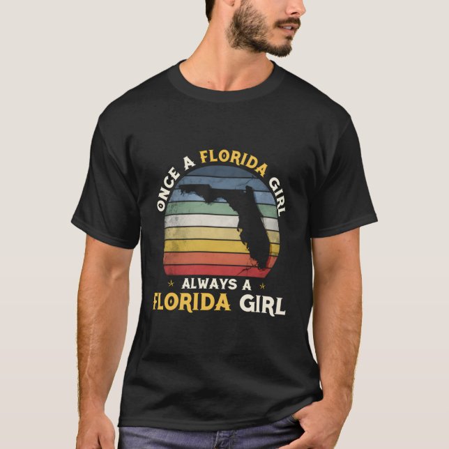 Vintage Florida Girls Pride T Shirt (Framsida)