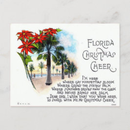 Vintage Florida God Cheer Helg Vykort