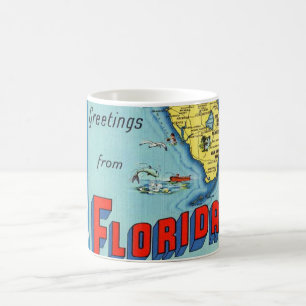 Vintage Florida Hälsning Florida Mugg