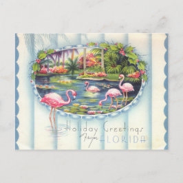 Vintage Florida-julhälsningar Vykort
